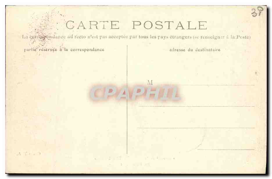 CPA Dauphine Grande Chartreuse Couvent le refectoire — Verso
