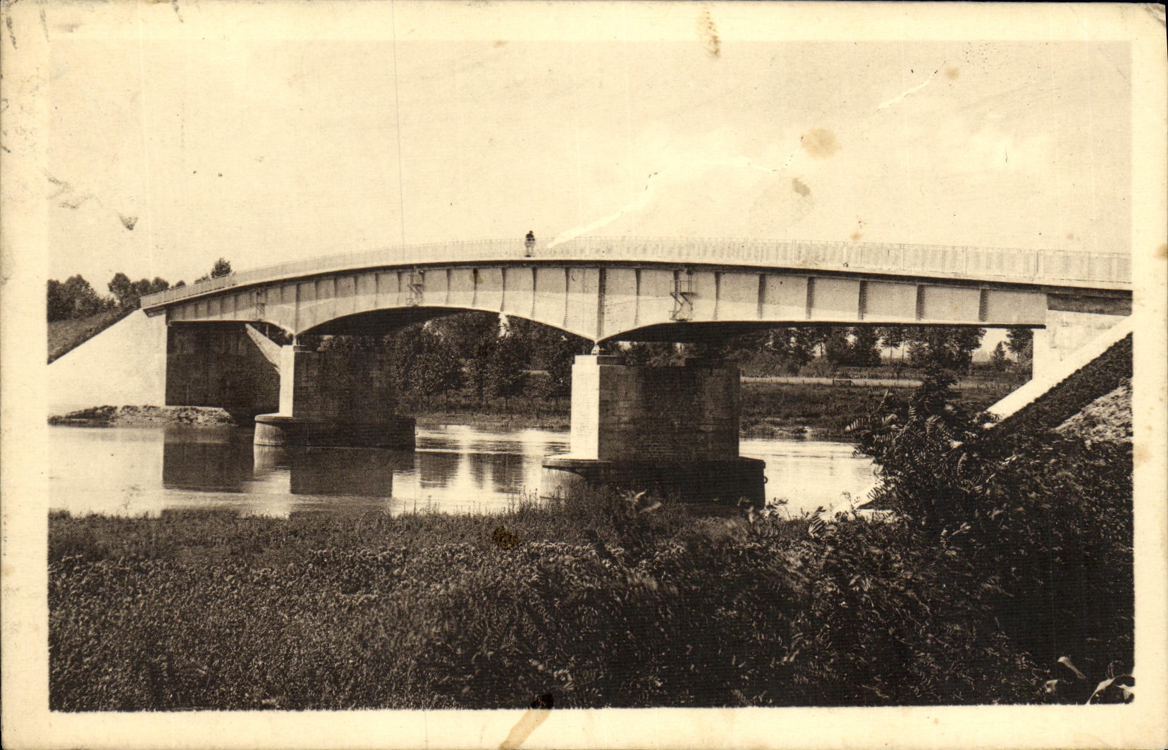 CPA Verdun sur le Doubs Le Pont de Bragny
