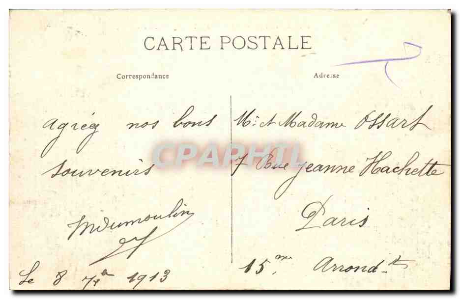 La Clayette — Le Château, l'Étang et le Parc — CPAPHIL — Verso