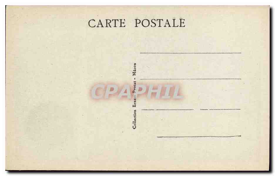 CPA La Roche de Solutre Station Prehistorique animee  — Rückseite