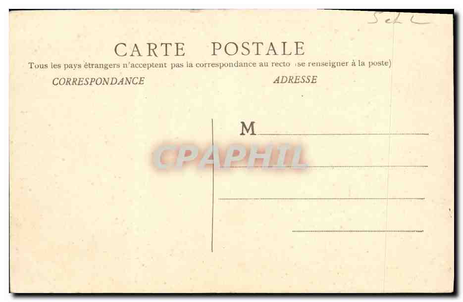 CPA Chateau de Cormatin Cour d honneur — Verso