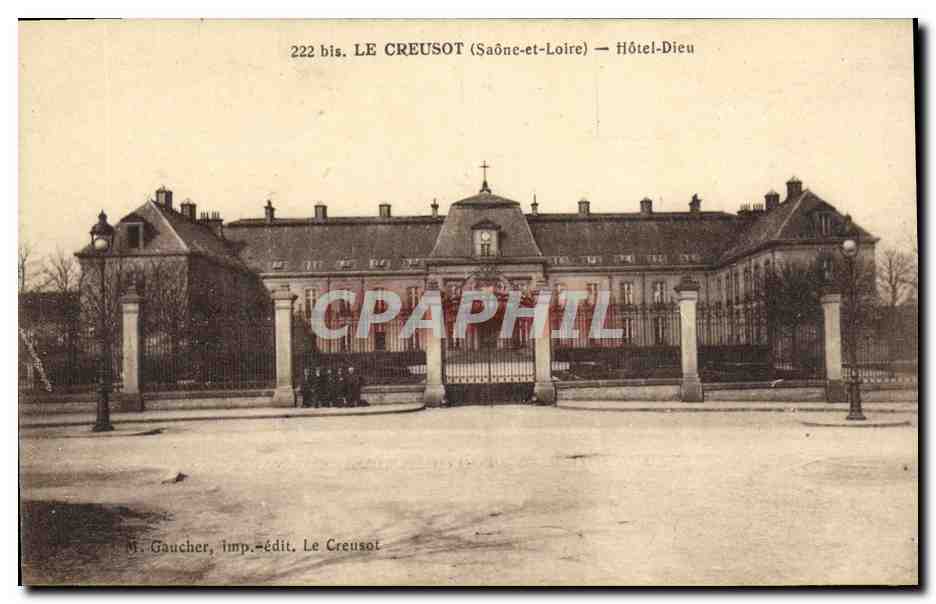 Le Creusot (Saône-et-Loire) — Hôtel-Dieu — M. Gaucher, imp.édit. Le Creusot