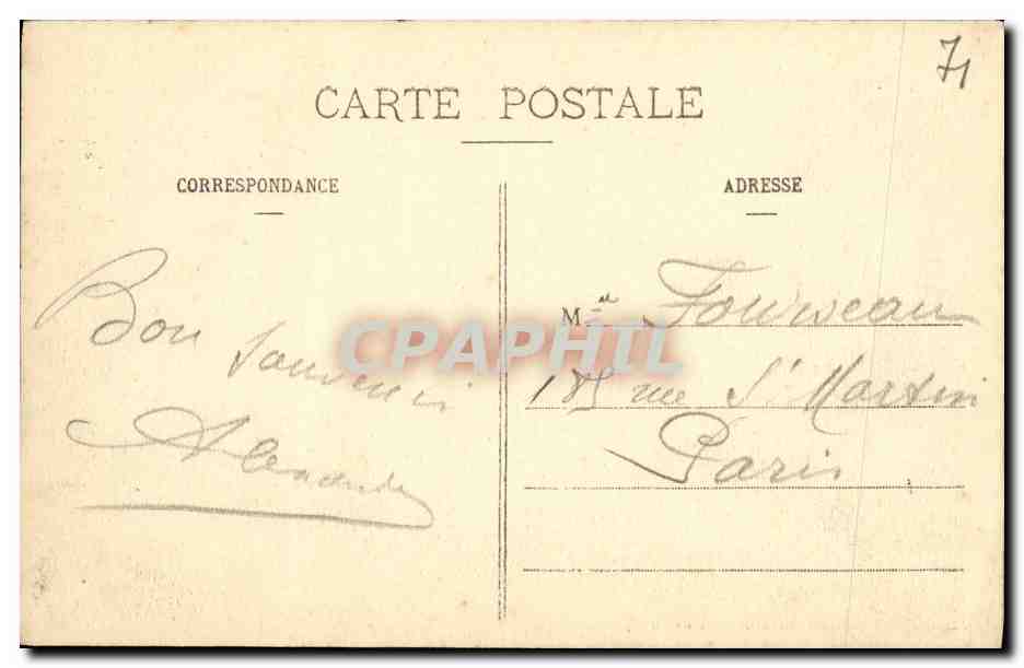 Le Creusot - Straße von Epinac — Verlag Saroche, n°150 — Rückseite