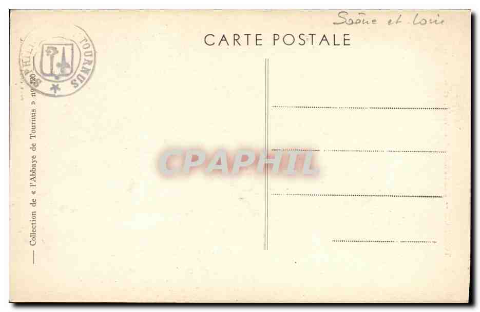 Tournus — Saint-Philibert — Abside et clocher — Phot. Combier Maccon — Verso