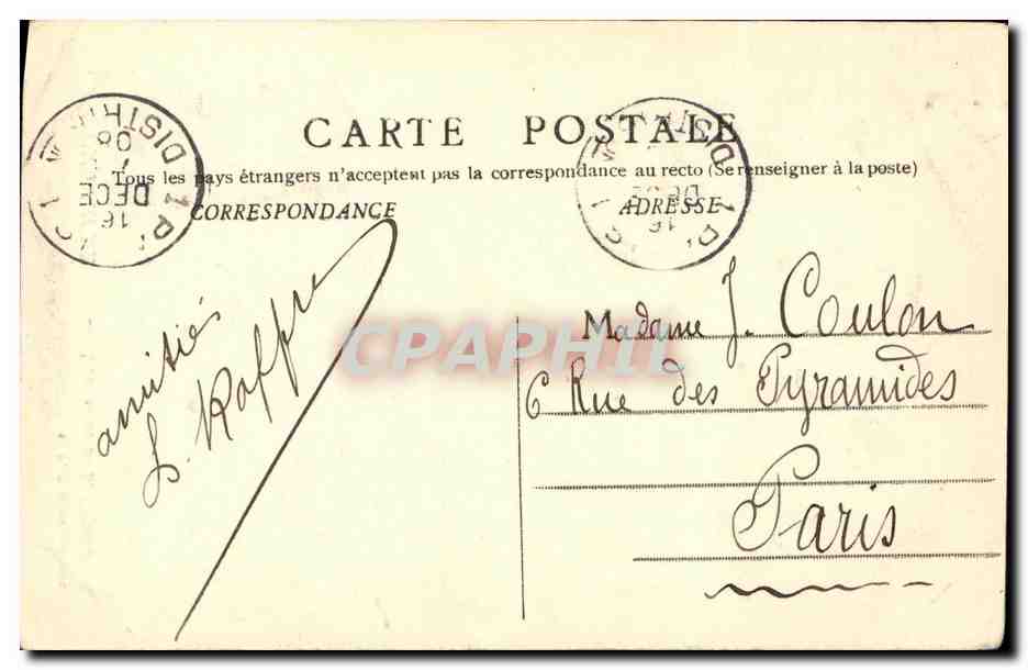 CPA Chalon Sur Saone Monument de la Defense Militaria — Rückseite