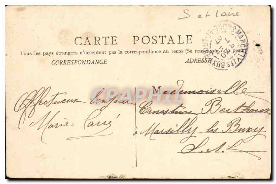CPA Chalon Sur Saone Vue Prise des Fermes de L Hopital — Rückseite