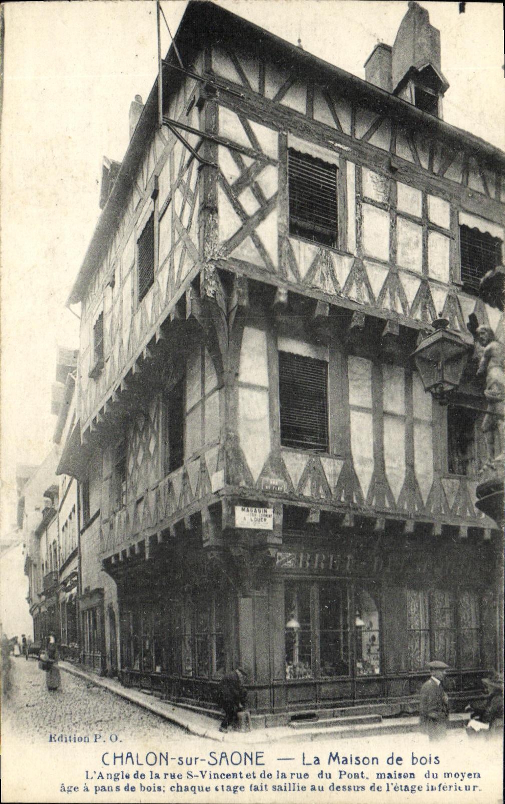 CPA Chalon Sur Saone La Maison de Bois