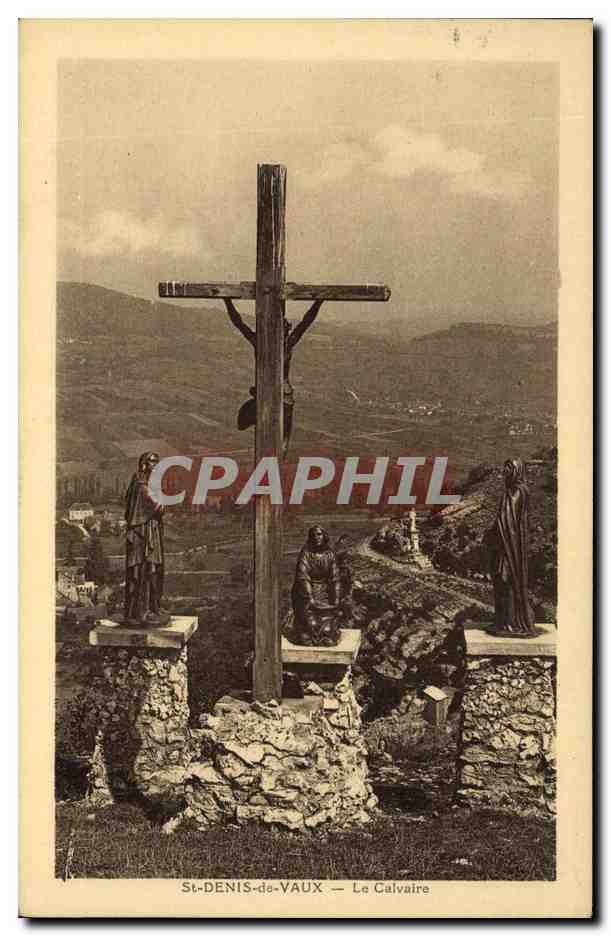 CPA St Denis de Vaux Le Calvaire