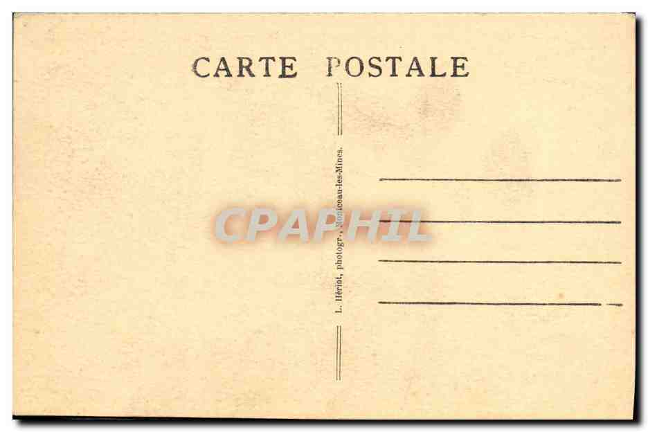 Montceau-les-Mines — Le Château du Plessis. Les Tours, la Roseraie. — Verso