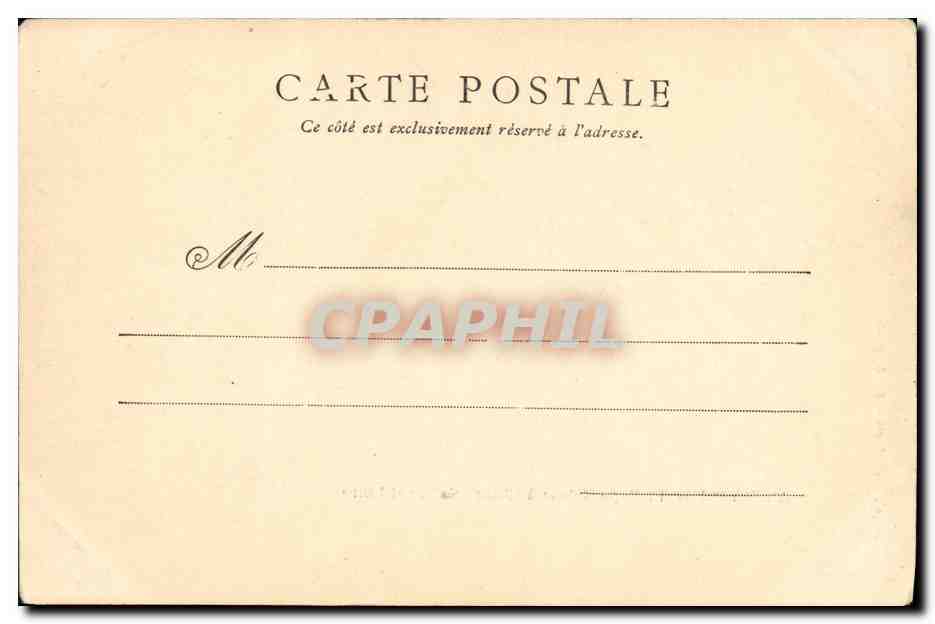 CPA Cluny Ancien palais du pape Gelase — Rückseite