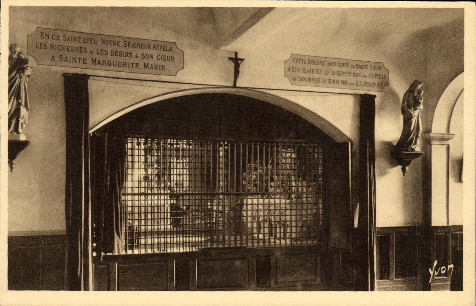 Paray-le-Monial — Kloster der Visitation — Chor der Nonnen — Offenbarungen der hl. Marguerite-Marie