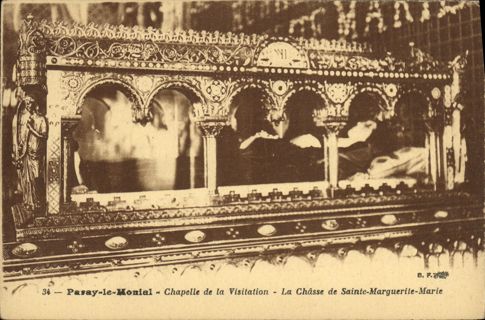 Pasay-le-Monial — Chapelle de la Visitation — La Châsse de Sainte-Marguerite-Marie — B.F. n°34