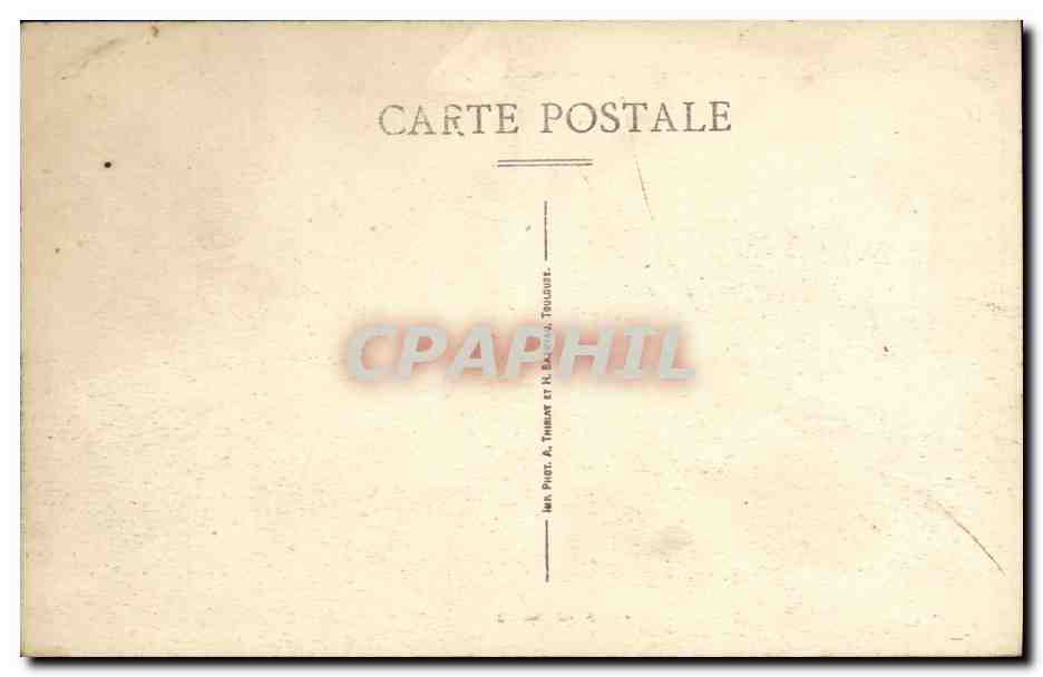 CPA St Denis d Orques Place de L Eglise — Rückseite