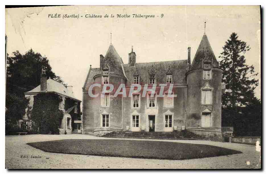 CPA Flee Chateau de la Mothe Thibergeau