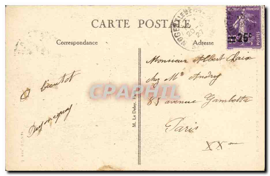 CPA Nogent Le Bernard Le Monument Aux Morts Militaria — Rückseite