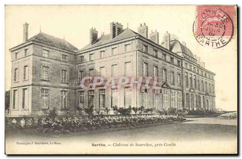 CPA Sarthe Chateau de Sourches Pres Conlie