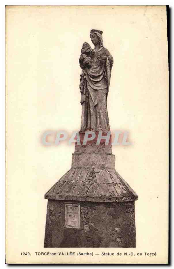 CPA Torce en Vallee Statue de ND de Torce