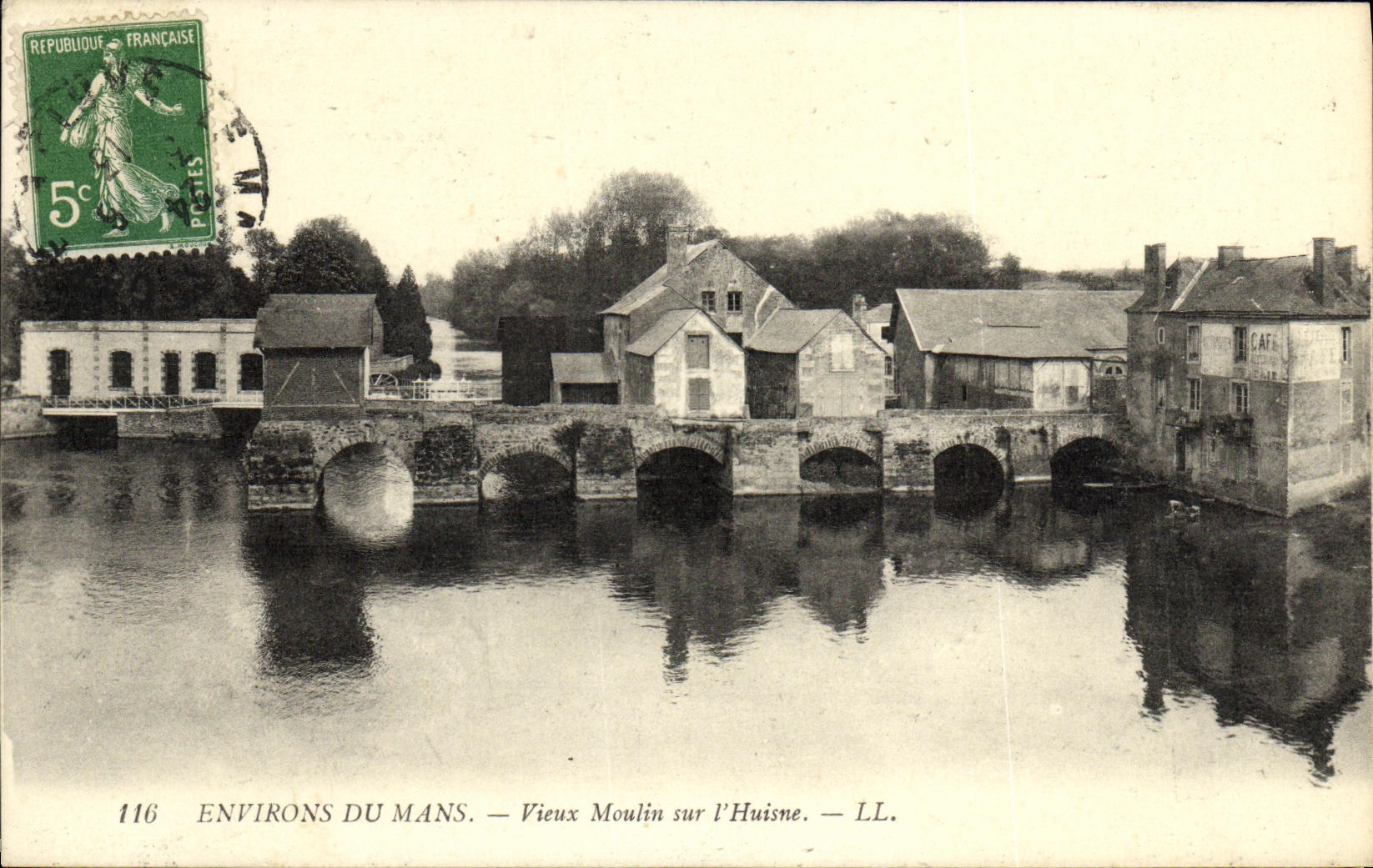 CPA Environs Du Mans Vieux Moulin sur L Huisne