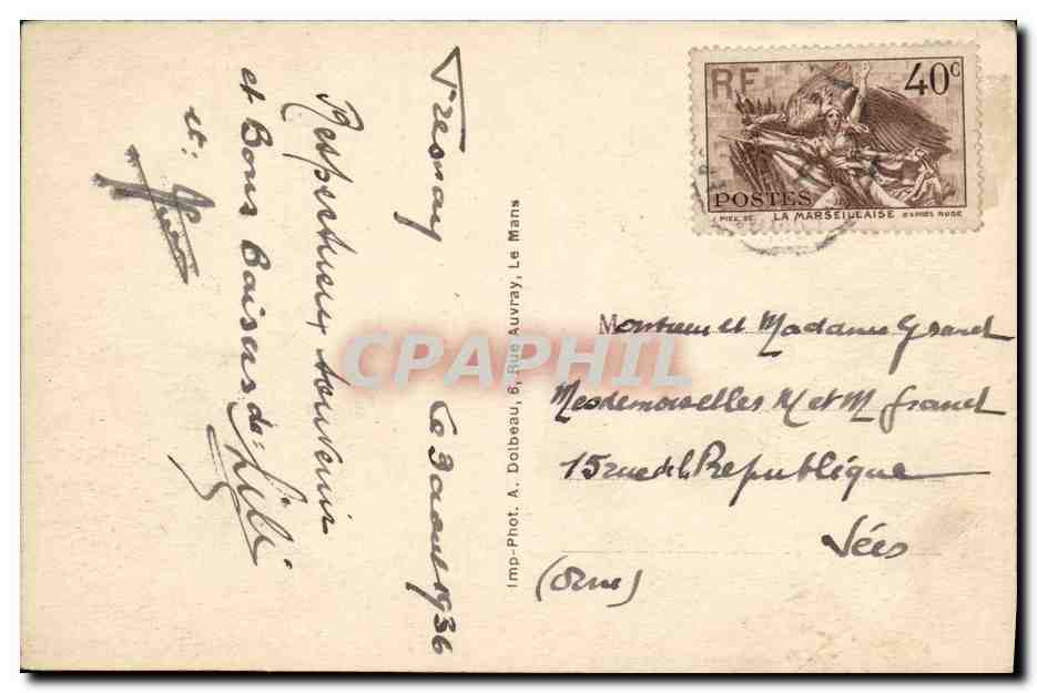 CPA Les Alpes Mancelles Saint Leonard des Bois Vallee de Misere — Rückseite