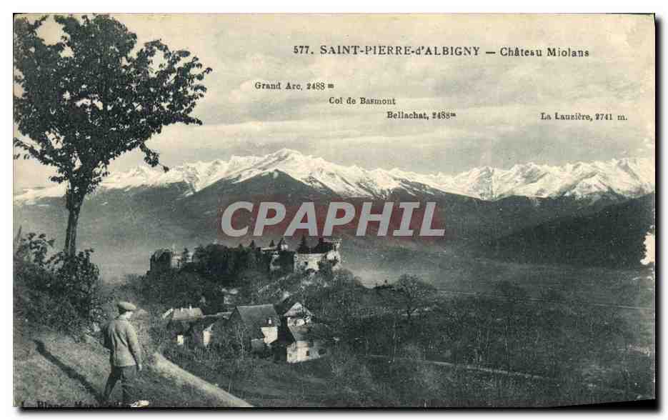CPA Saint Pierre d Albigny Chateau Miolans