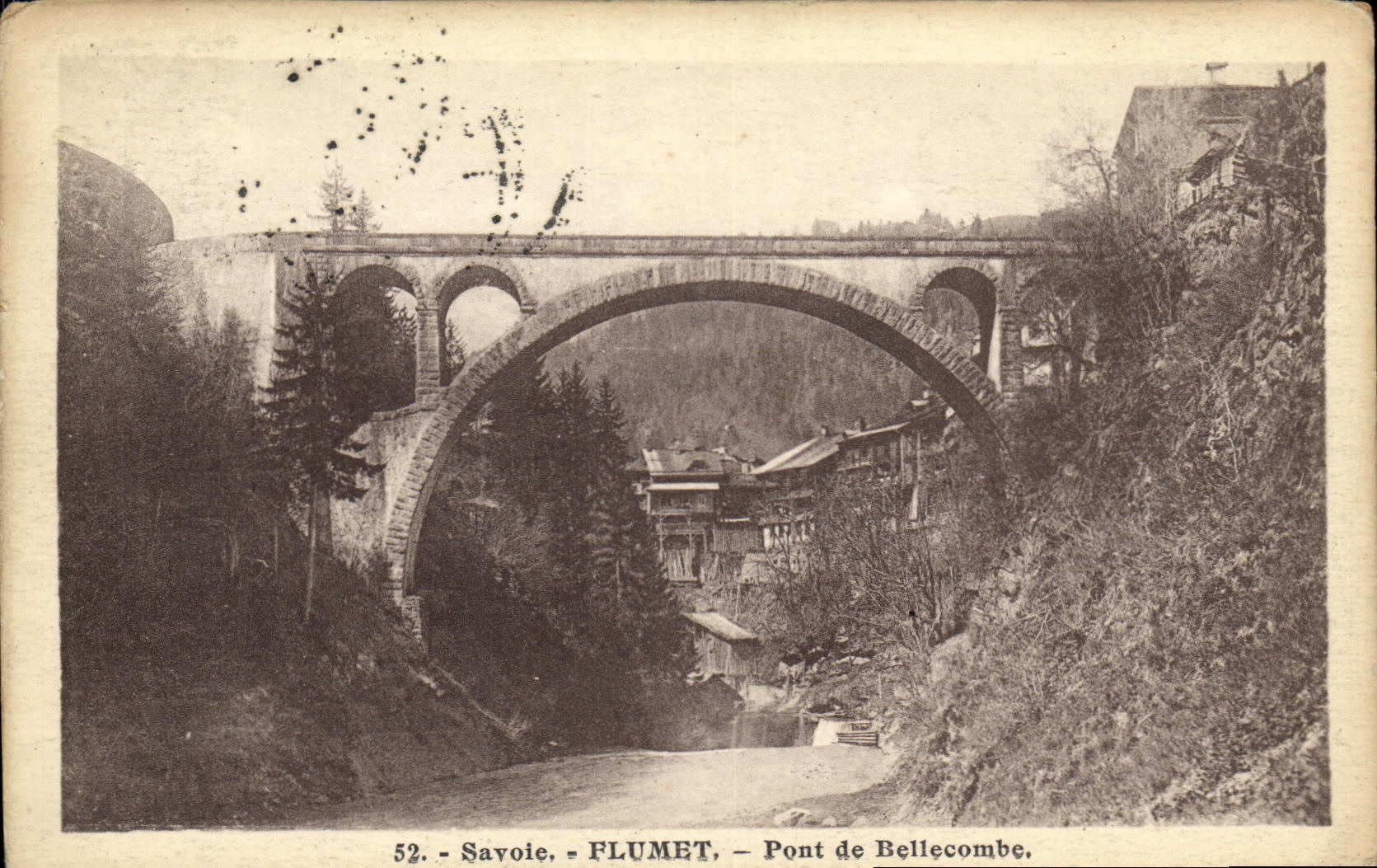 CPA Savoie Flumet Pont de Bellecombe