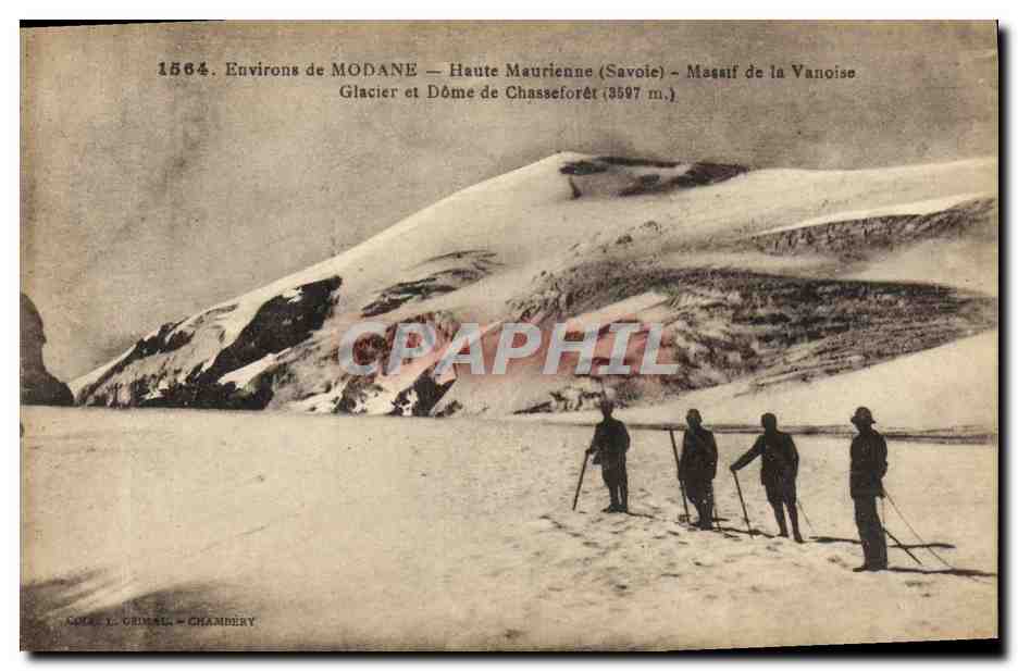 CPA Environs de Modane Haute Maurienne Massif de la Vanoise Glacier et Dome de Chasseforet