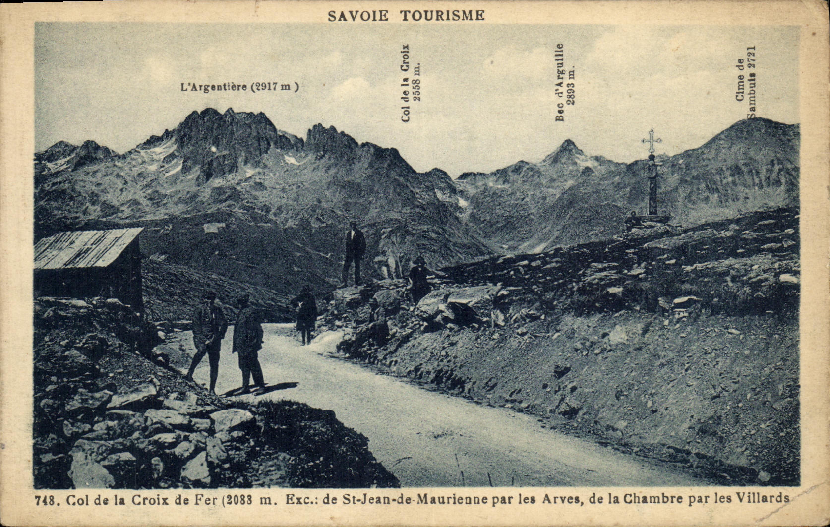 CPA Col de la Croix de Fer Exc de St Jean de Maurienne par les ARves de la Chambre par les Villards