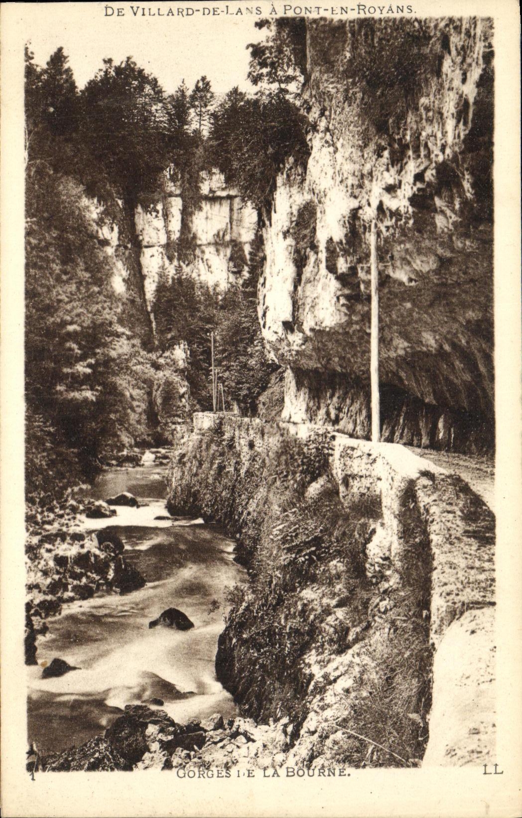 CPA De Villard de lans a Pont en Royans Gorges de la Bourne 