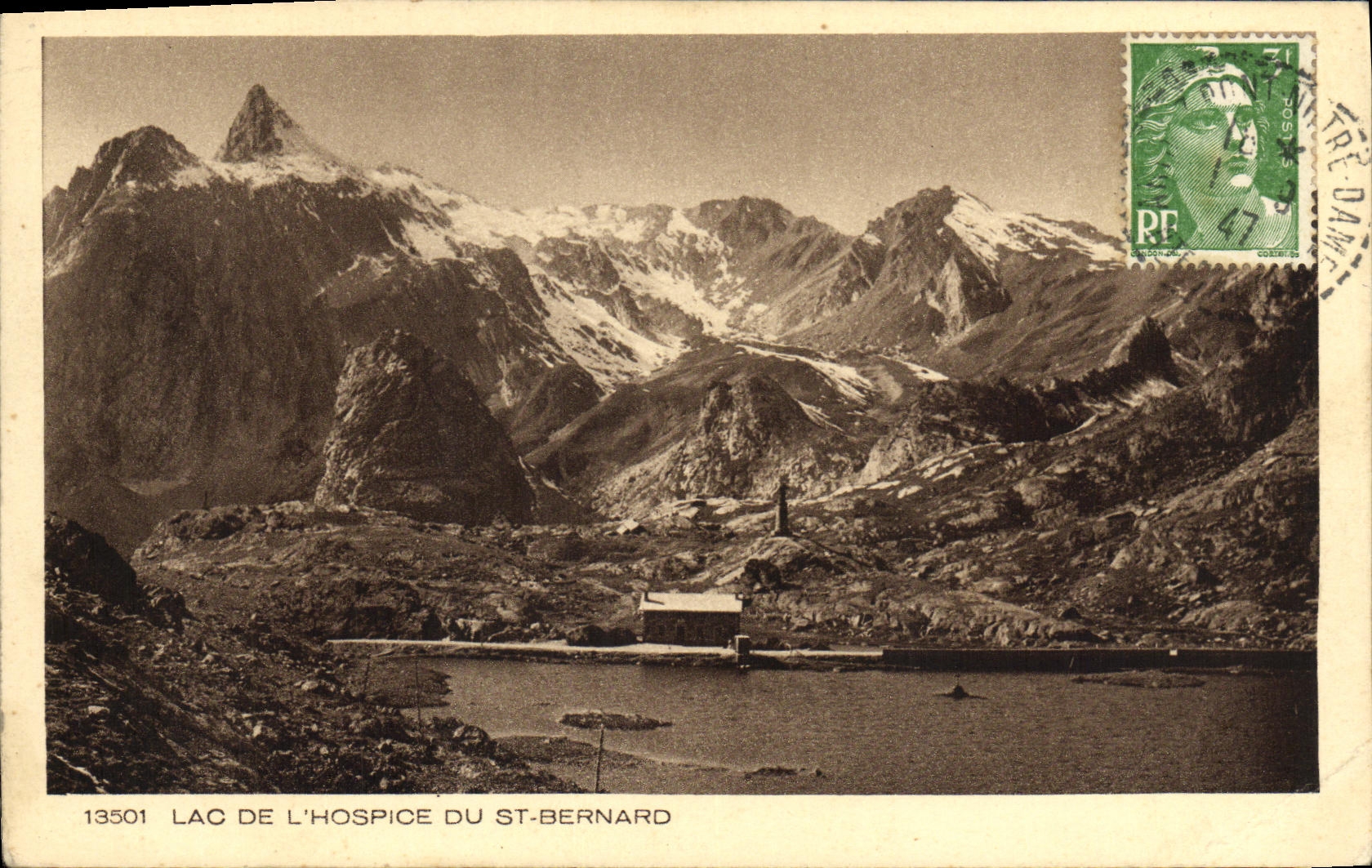 CPA Lac de L Hospice du St Bernard