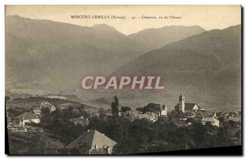 CPA Mercury Genilly Chevron vu de l Ouest