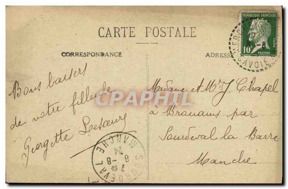 CPA Mercury Genilly Chevron vu de l Ouest — Rückseite