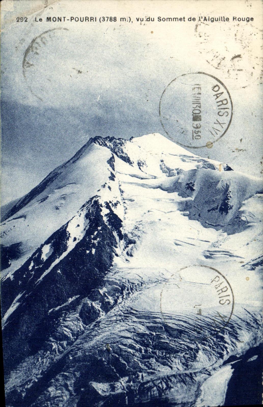CPA Le Mont Pourri vu du Sommet de l aiguille Rouge