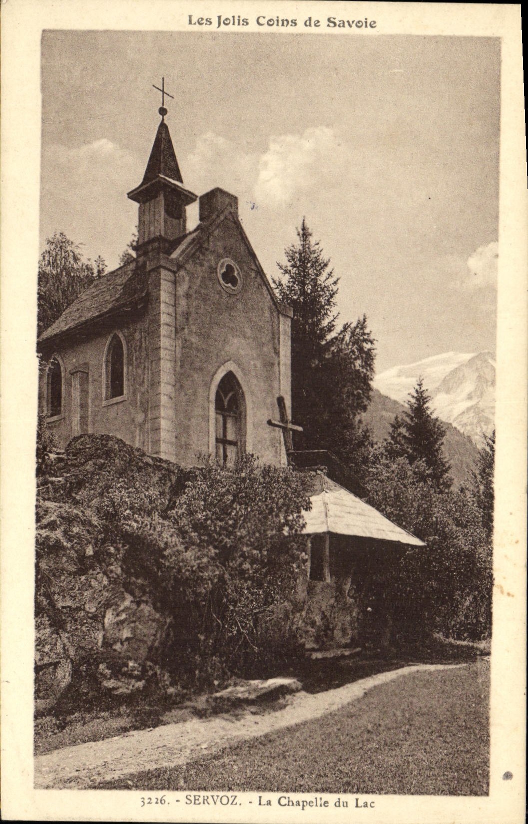 CPA Les Jolis coins de Savoie Servoz La chapelle du lac 