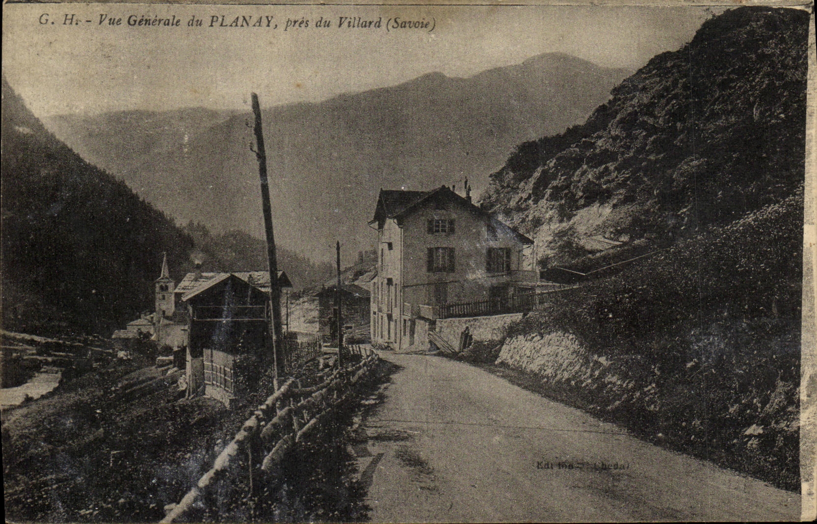 CPA Vue Generale du Planay pres du Villard