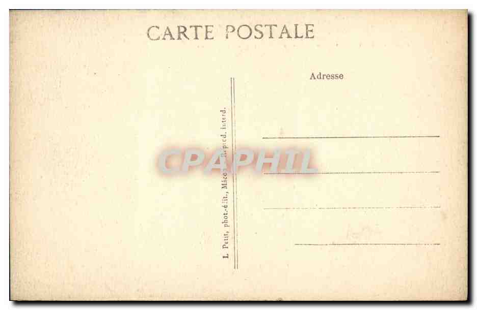 CPA Macon L Hotel de Ville — Rückseite