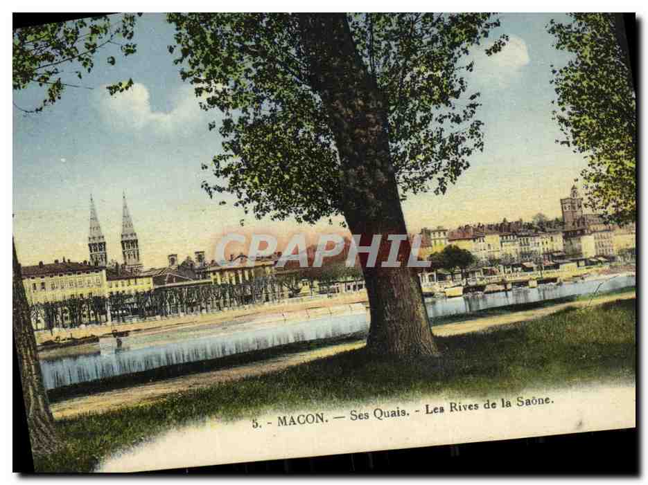 Macon — Ses Quais — Les Rives de la Saône — L. Forestier, phot.édit., Macon