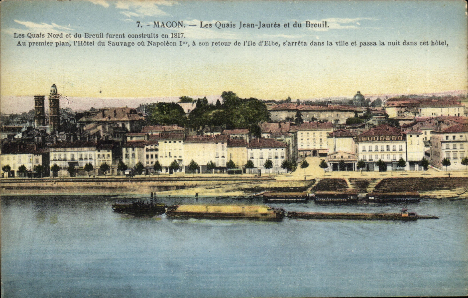 CPA Macon Les Quais Jean Jaures et du Breuil