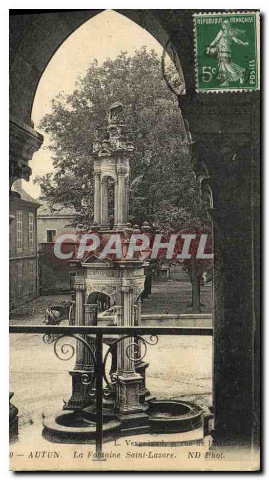 CPA Autun La Fomaine Saint Lazare