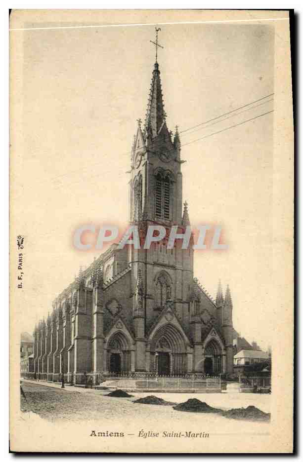 CPA Amiens Eglise Saint Martin