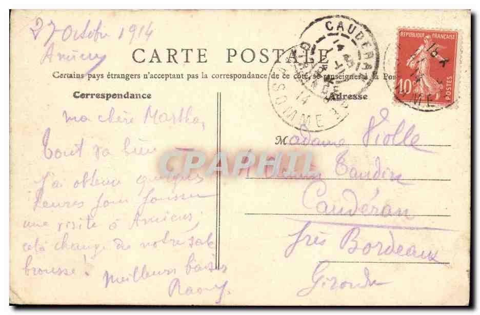 CPA Cathedrale d Amiens Histroie de saint Jacques — Back