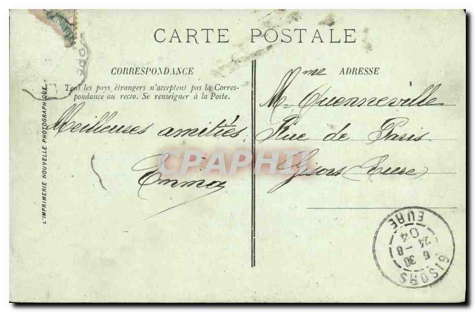 CPA Mers sur la Plage — Verso