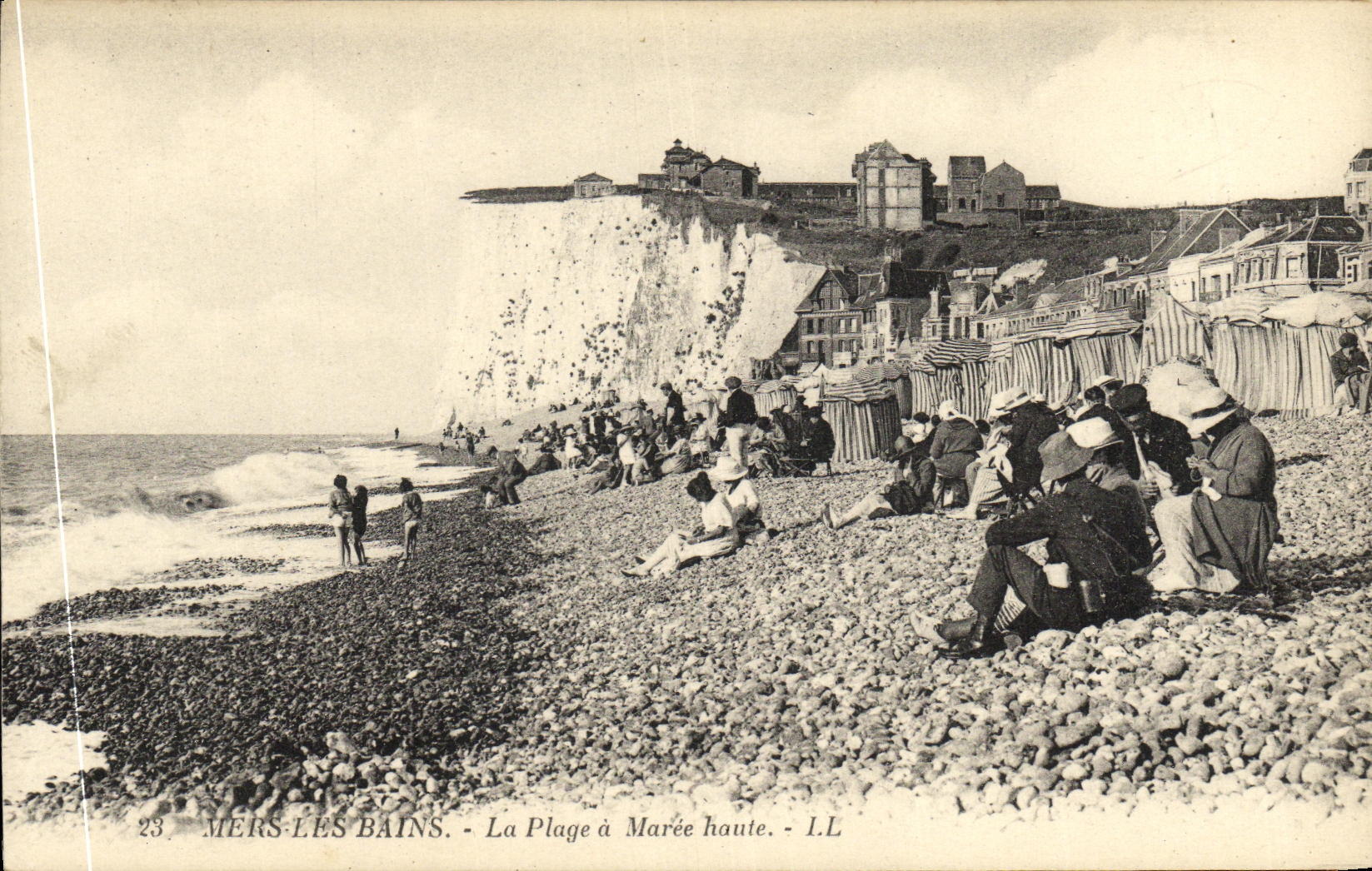 CPA Mers les Bains La Plage a Maree haute