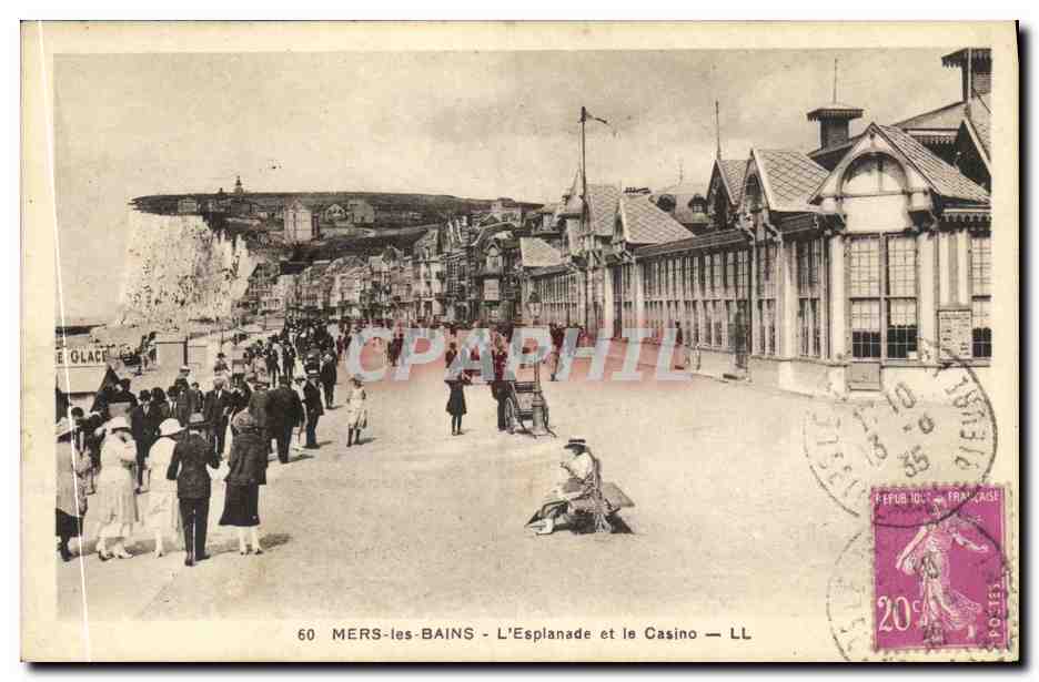 CPA Mers les Bains L Esplanade et le Casino