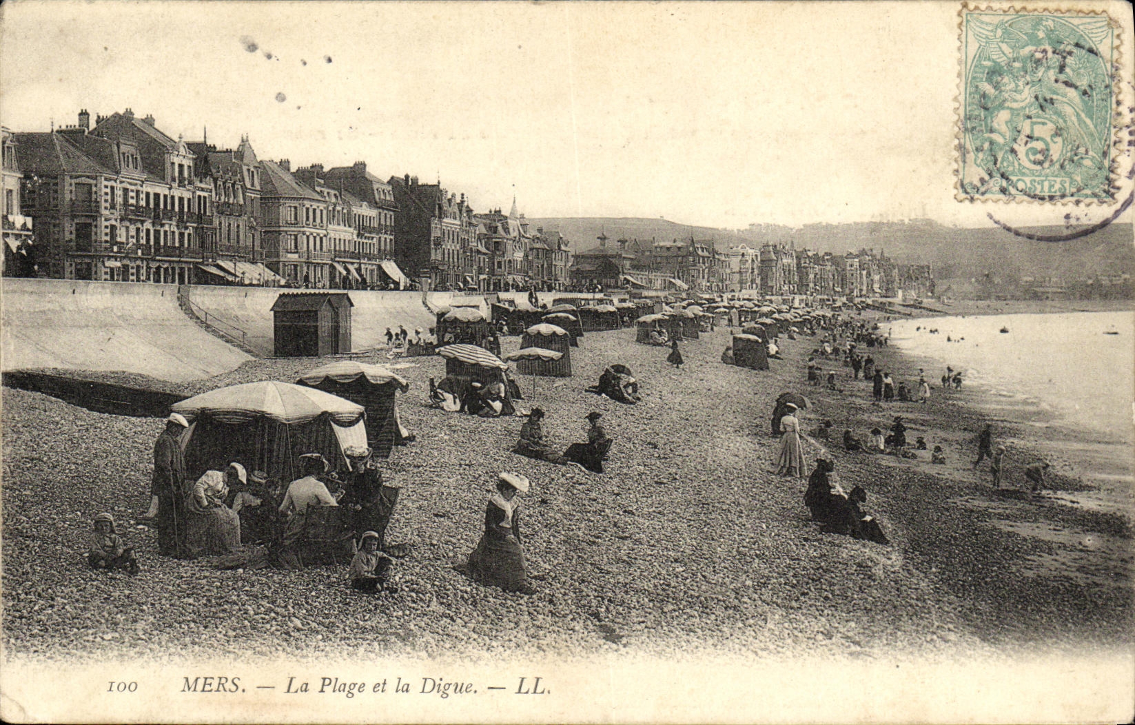 CPA Mers La Plage et la Digue