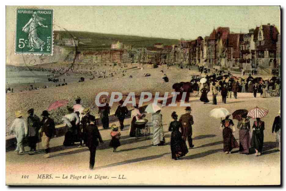 CPA Mers La Plage et la Digue