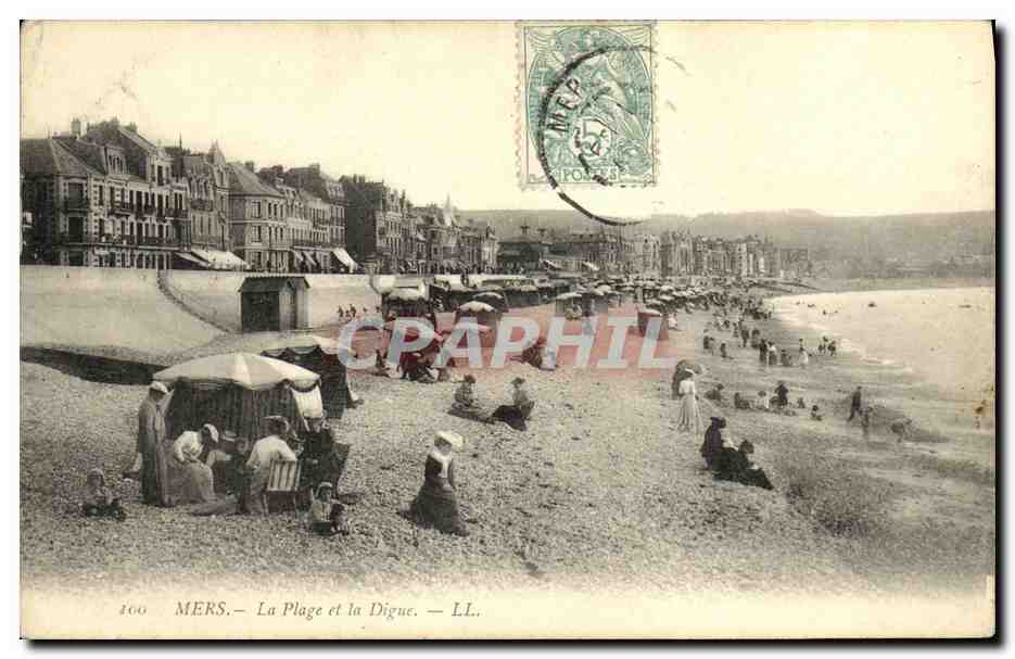 CPA Mers La Plage et la Digue