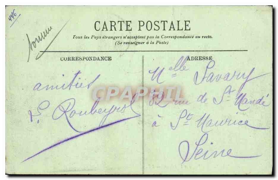 CPA Mers La Plage et la Digue — Verso