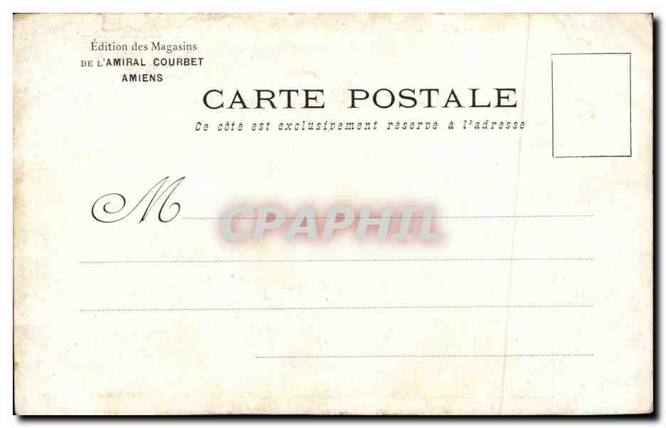 CPA Le Vieil Amiens La rue Basse des Tanneurs — Back
