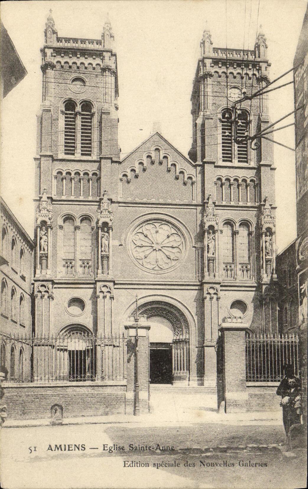 Amiens — Église Sainte-Anne — Édition spéciale des Nouvelles Galeries