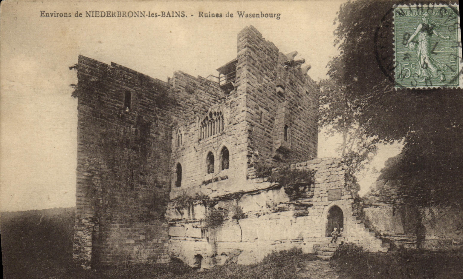 Ruines de Wasenbourg — Environs de NIEDERBRONN-les-BAINS — Éd. G. Sigler, Niederbronn-les-Bains